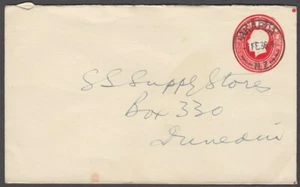 NEW ZEALAND 1930 KGV 1d. RED POSTAL STATIONERY ENVELOPE BOCK DIE I (ID30/D24877) - Picture 1 of 1