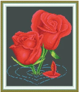 "Roses " 11CT counted cross stitch kits 38cm*43cm - Picture 1 of 1