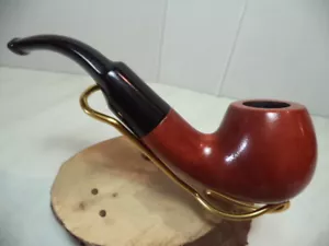PIPA DE MADERA PARA FUMAR TABACO ""NERONE"" MADERA LISA HECHA EN ITALIA 12 NUEVA - Imagen 1 de 6