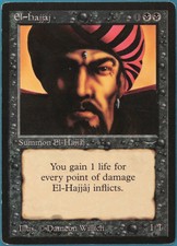 El-Hajjaj Arabian Nights PLD Black Rare MAGIC MTG CARD (ID# 236364) ABUGames