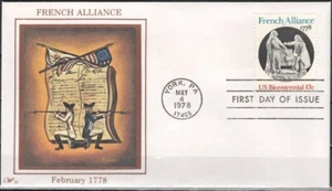 US Scott #1753 "French Alliance", FDC Unaddressed - Picture 1 of 1
