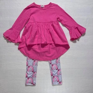 Girls size 5 Outfit with Shirt and Leggings New with Tags Pete&Lucy Boutique - Picture 1 of 9