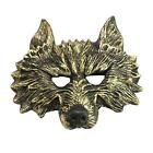 Scary Werewolf Wolf Fancy Dress PU Photo Props Animal Half Face for Theatral
