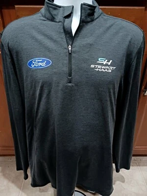 Camisa Pullover Stewart-Haas Racing Ford Equipo Grande Emitida 1/4 Cremallera NASCAR NUEVA Foto 1 de 4