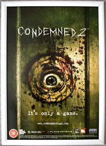 Condemned 2 RARE PS3 XBOX 360 42cm x 59cm Promotional Poster - Picture 1 of 1
