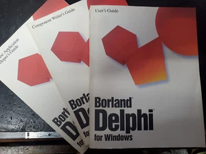 Borland Delphi for Windows 1.0 - 3-manuals no media - Picture 1 of 11