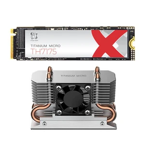 Titanium Micro TH7175 Internal SSD With M.2 NVMe Cooler Heatsink with 30mm Fan - Picture 1 of 5