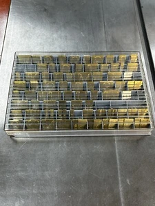 JUEGO DE FUENTES DE LATÓN CURSIVO 35-306 LIMPIO GRABADOR HERMES NUEVO 151 PIEZAS. GRABADO - Imagen 1 de 20