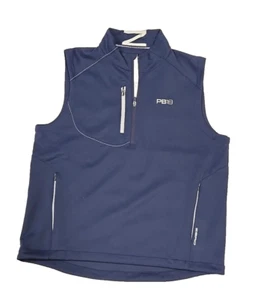 Zero Restriction Z500 Tour Series Vest Men’s Large Navy Blue Performance 1/2 Zip - Picture 1 of 16