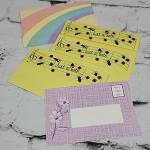 Vintage Fold and Seal Notes Postalettes Lot of 5  - Picture 1 of 5