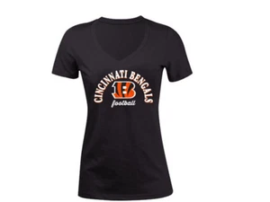 Cincinnati Bengals NFL Women's 5th & Ocean Checkdown T-Shirt Top Large NWT $30 - Picture 1 of 1