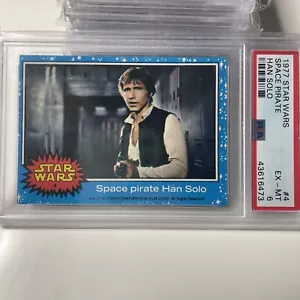 1977 Topps Star Wars PSA 6 Space Pirate Han Solo #4 Key Christmas Gift 🎁 - Picture 1 of 2