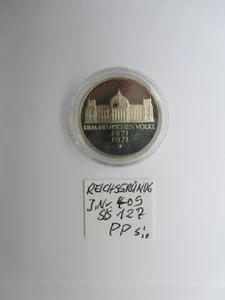 BRD 5 DEUTSCHE MARK (S) 1971 G REICHTAGSGEBÄUDE J.Nr.409 polierte Platte"pp" - Bild 1 von 2