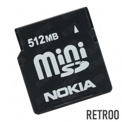 Nokia Mini-SD 512MB Memory card Type-MiniSD for Mobile Phones SDSDM512 - Image 1 of 2