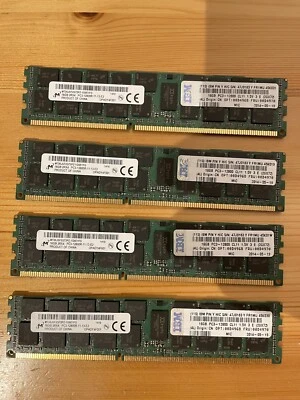 IBM 64GB 4x16GB 2Rx4 PC3L-12800R M393B2G70DB0-YK0 Server Ram Cisco Samsung - Bild 1 von 3