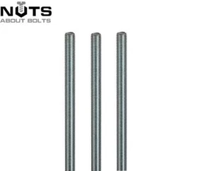 M12 12mm THREADED BAR 8.8 HIGH TENSILE ZINC ROD STUDDING - Picture 1 of 2