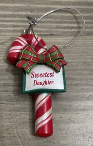 TODO BASTÓN DE CARAMELO ADORNO DE NAVIDAD PERSONALIZADO "Hija más dulce" - Imagen 1 de 3