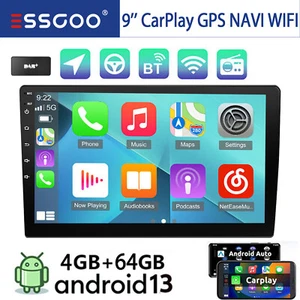 DAB+ Autoradio Apple Carplay Android 13 2 DIN 4+64GB GPS Navigation RDS WIFI BT - Bild 1 von 14