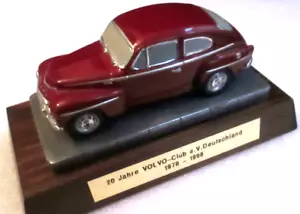 unique red pewter-model VOLVO PV544 1965 1/43 "20 YEARS VOLVO-CLUB GERMANY 1998" - Picture 1 of 4