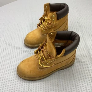 Stivali Timberland da ragazzo 6 pollici in pelle classica di grano taglia 3 M *macchie, non puliti* - Foto 1 di 12