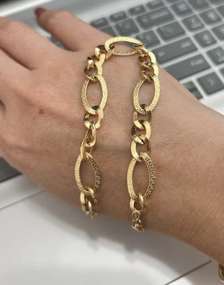 18k Saudi Gold Women’s Bracelet Size 7.5” Inch Long, 3.35grams Total Weight - Image 1 of 4