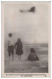 V9389/ Locomotion  Airienne  Bleriot  Flugzeug Foto AK 1909 - Picture 1 of 2