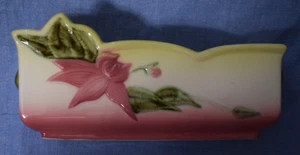 Hull Art Pottery W-14 10" Window Box Planter Woodland Pattern Vintage - Picture 1 of 6