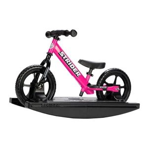 Strider 12” Sport Pink Balance Bike + Rocking Base Kids 6mo-4yr - Picture 1 of 8