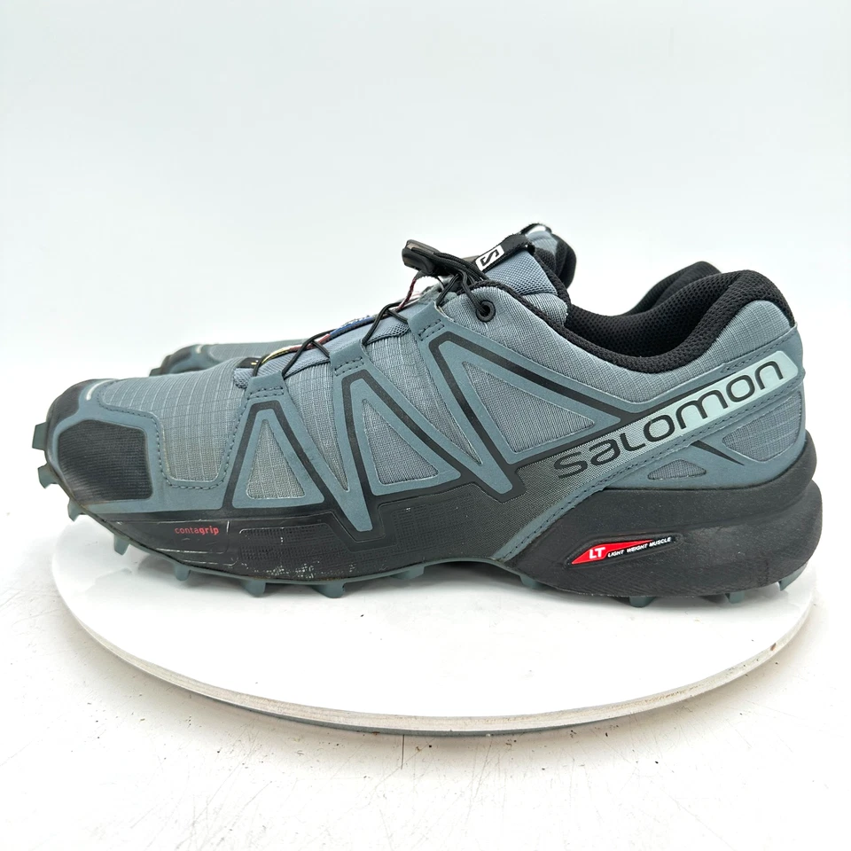 Salomon Speedcross 4 Hombres Talla 11 407409 Gris Negro Trail Running Zapatos Foto 1 de 4