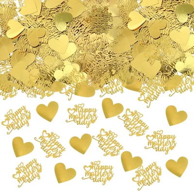 100 PIEZAS Feliz Día de la Madre Confeti Mamá Corazón Mesa Confeti Día de la Madre Amor Mo Foto 1 de 4