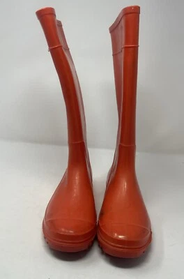 BOTAS DE LLUVIA CHARLOTTE RUSSE MUJER MEDIA PANTORRILLA ROJAS TALLA 7 Foto 1 de 4