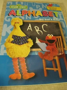 RARE SESAME STREET ALPHABET Educational Workbook KIDS' Unused - Picture 1 of 3