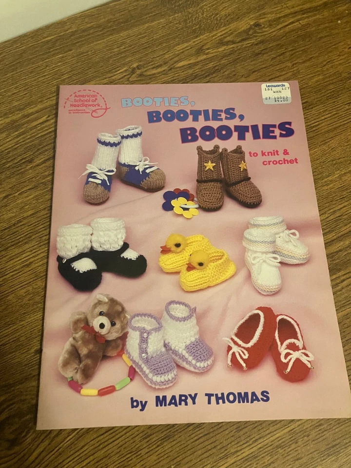 Vintage Patterns from American School of Needlework - Booties - Book #1049 - Image 1 of 1