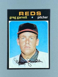 1971 TOPPS #377 GREG GARRETT CINCINNATI REDS NM-MT CENTERED