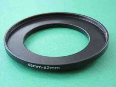 43mm-62mm Stepping Step Up Male-Female Lens Filter Ring Adapter 43mm-62mm  - Image 1 of 2