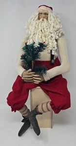 Joe Spencer Gathered Traditions Feathered Tree Santa Christmas Folk Doll READ - Picture 1 of 17