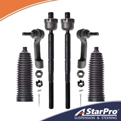 Front Inner Outer Tierod Ends Boots for Lincoln Navigator Ford Expedition F-150 - Image 1 of 4