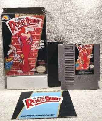 Who Framed Roger Rabbit (NES, 1989) *CIB + Case Protector* VGC* Tested! VINTAGE! - Image 1 of 4
