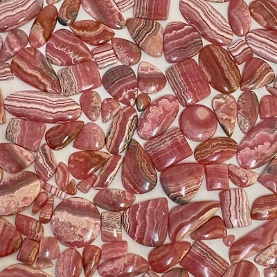 Natural Rhodochrosite Loose Gemstone For Bracelet Making Cabochon - Image 1 of 4