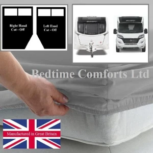CARAVAN / MOTOR HOME CORNER FITTED SHEET (L/H CUT OFF) 54 x 75 . - Picture 1 of 30
