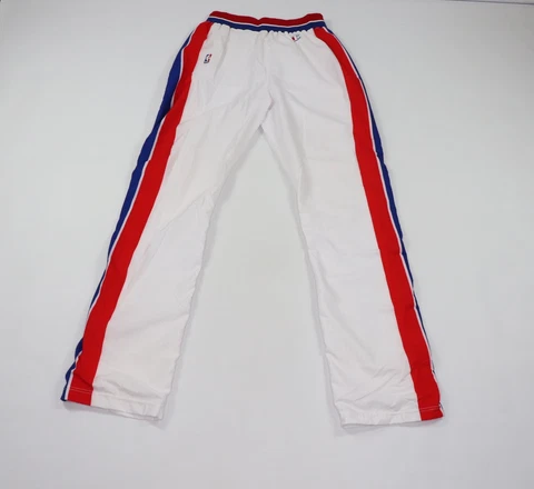 Vtg 90s Champion 36 NBA Authentic Detroit Pistons On Court Pants White 1994 1995 Cover