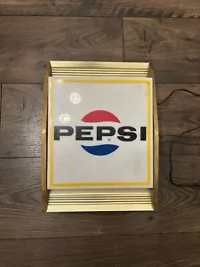 Vintage Pepsi Cola Tel A Sign Lighted 12X9 Read - Picture 1 of 13