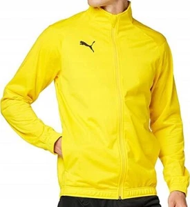 Suéter deportivo para hombre PUMA liga lateral sudadera con capucha fitness entrenamiento amarillo S M L - Imagen 1 de 3