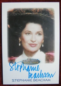 WOMEN OF STAR TREK - TNG - Hand Signed Autograph Card - STEPHANIE BEACHAM - Picture 1 of 2