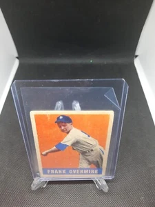 1949 Leaf Gum Co. #17 Frank Overmire/Tigers - Foto 1 di 1