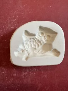 Owl On A Branch Ceramic Mold for Magnets, Orns or Decorative Application - Picture 1 of 1