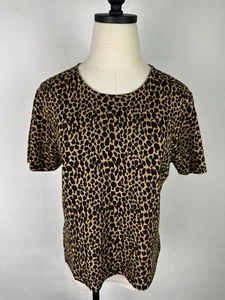 Suéter Top Estampado Leopardo Vintage Años 90 M Tejido Acrílico Suave Estampado Animal Grunge  - Imagen 1 de 11