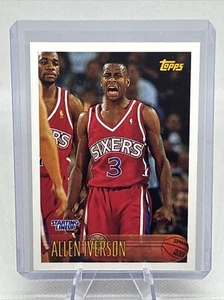 1996-97 Topps Starting Lineup #171 Allen Iverson Rookie 76ers HOF EX+ - Picture 1 of 4