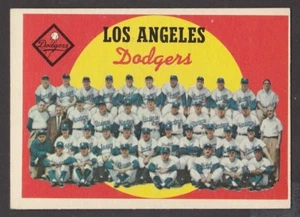 1959 TOPPS  BASEBALL  #  457  LOS ANGELES DODGERS  TC  UNMARKED   INV  J1620 - Afbeelding 1 van 2