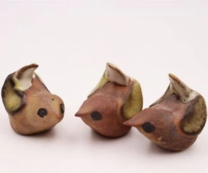 Vintage Tremar Pottery Handmade UK Vogel Set Nr. 4 Großbritannien Cornwall #S - Picture 1 of 8